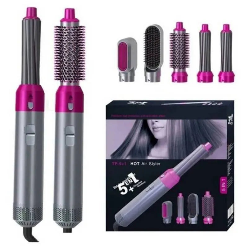 Combo Cepillo Secador 5 en 1 + Ice Roller Facial