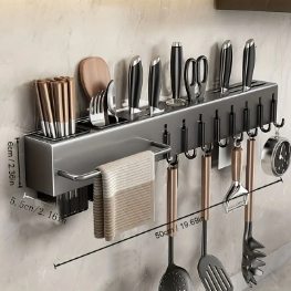 Organizador de Utensilios, Cubiertos y Cuchillos de Pared